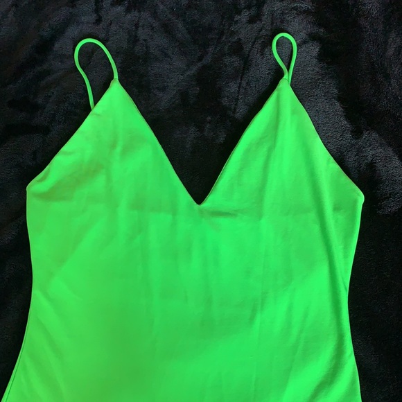 Lime Green Body Suit - Picture 2 of 6